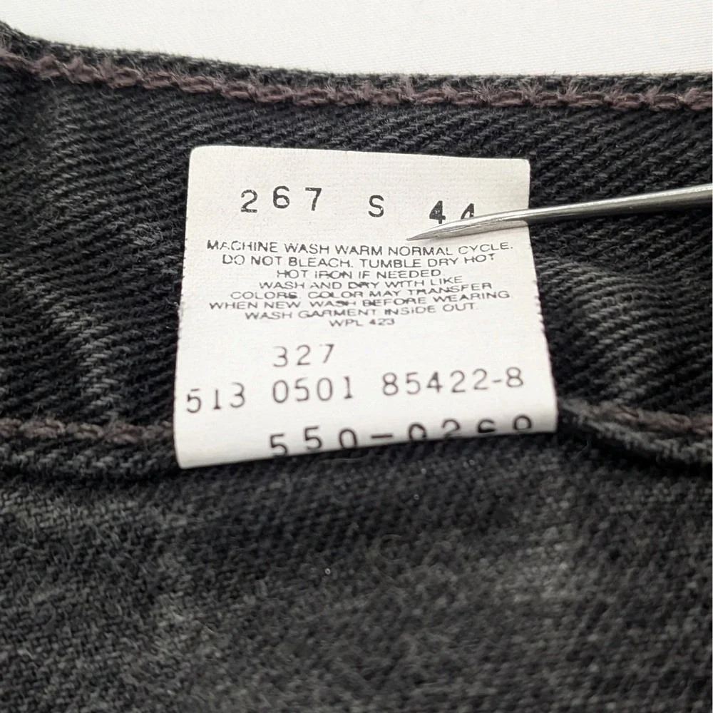 Vintage Levi's 550 Relaxed Fit Jeans Black Made USA W33 L32